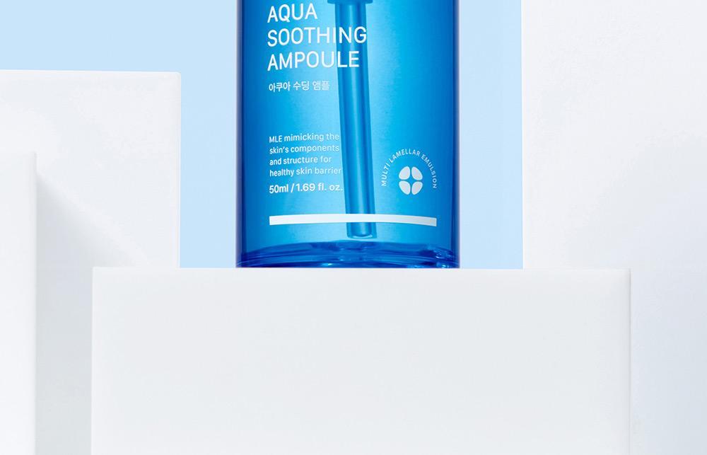 Relieve skin tightness with deep moisture filling Hyaluronic Acid Cooling Soothing Ampoule Real Barrier Aqua Soothing Ampoule